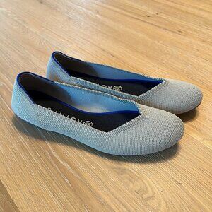 NEW Rothy's The Flat in Flax Birdseye 9.5